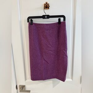 J.Crew NWT Purple Pencil Skirt Size 2